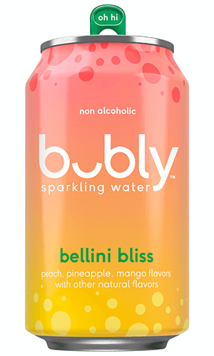 bubly sparkling water - bellini bliss